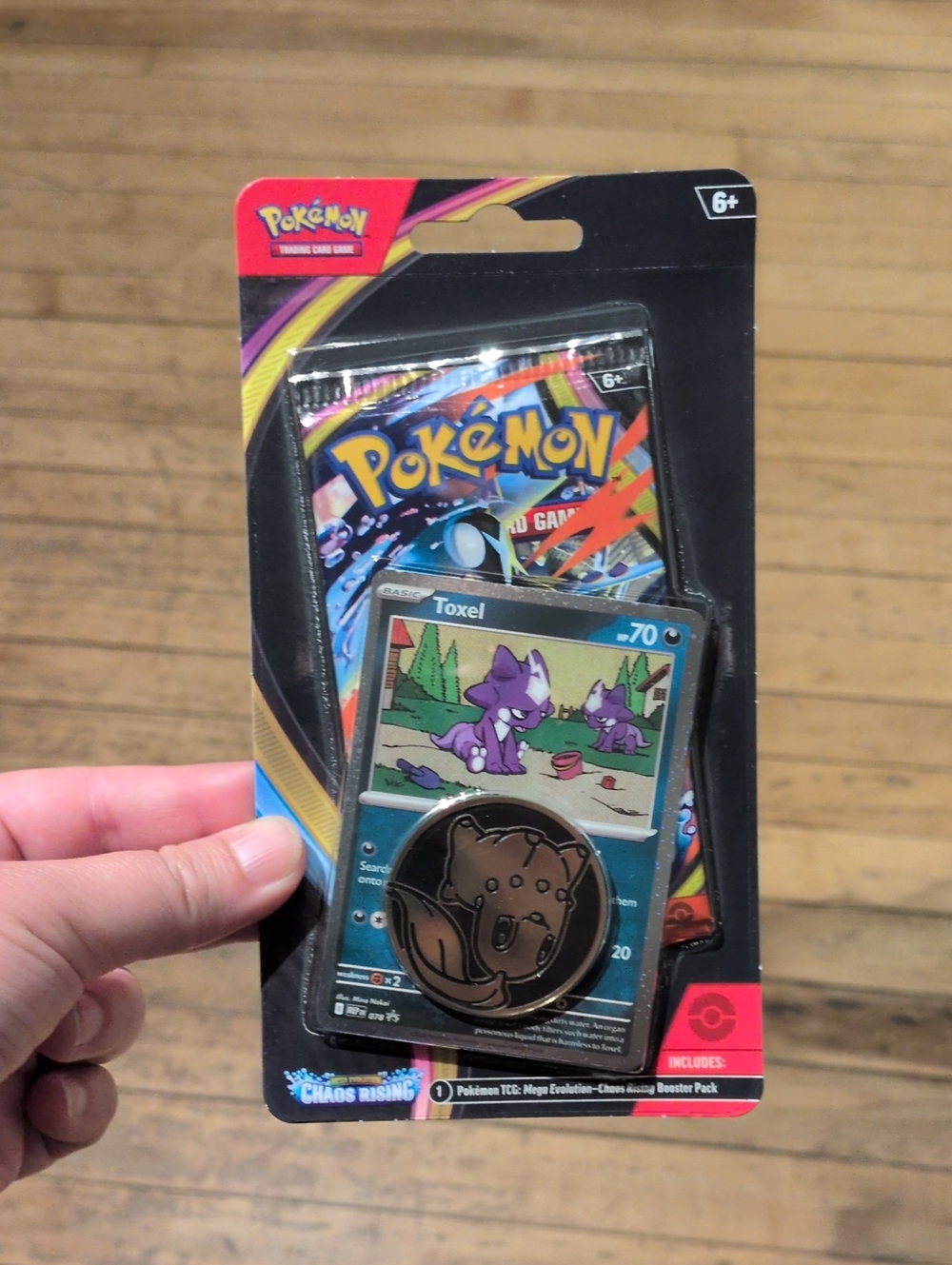 Pokemon Toxel Collector Chaos Rising Booster Pack - Sealed Unopened NWT